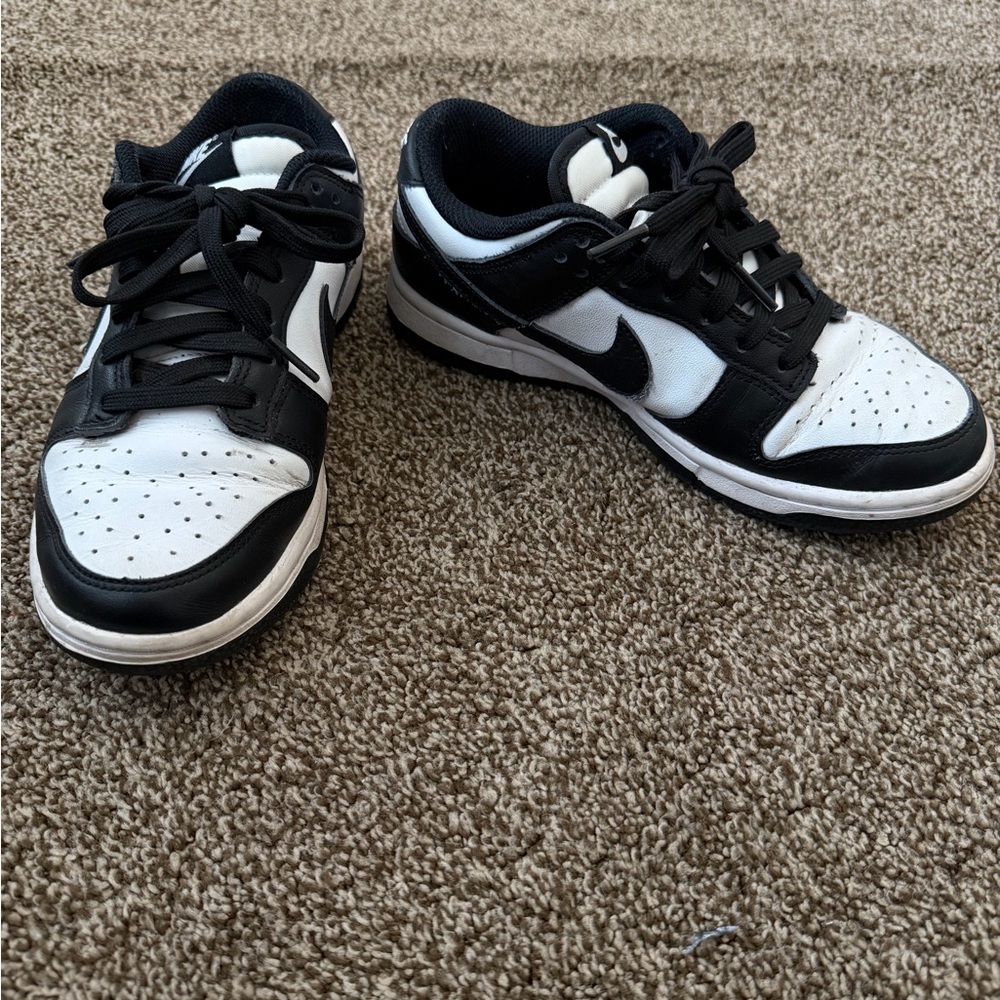 Nike Black & White Low-Top Swoosh Sneakers